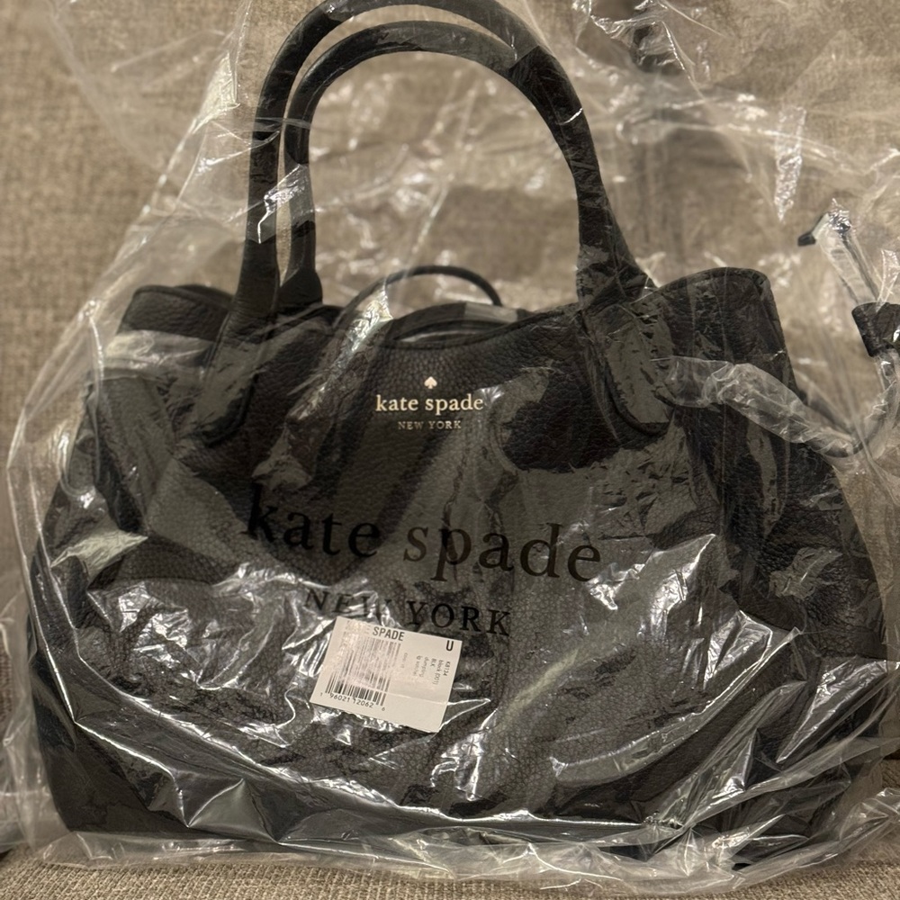 NWT Kate Spade Dumpling Large Satchel Black
